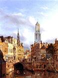 Utrecht with the Oudegracht, 1827-Georg Gillis Van Haanen-Giclee Print