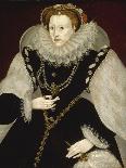 Portrait of Elizabeth I-Georg Gower-Framed Premier Image Canvas