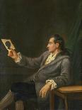 Portrait of Johann Wolfgang Goethe Holding a Silhouette, 1775-76-Georg Melchior Kraus-Giclee Print