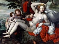 Leda and the Swan, mid 16Th Century (Oil on Wood)-Georg Pencz-Giclee Print