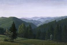 Bavarian Landscape, 1933 (Oil on Canvas)-Georg Schrimpf-Giclee Print