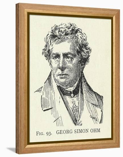 Georg Simon Ohm, German Physicist-Science, Industry and Business Library-Framed Premier Image Canvas