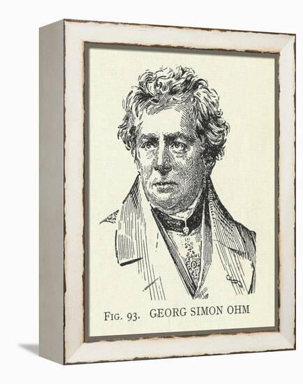 Georg Simon Ohm, German Physicist-Science, Industry and Business Library-Framed Premier Image Canvas