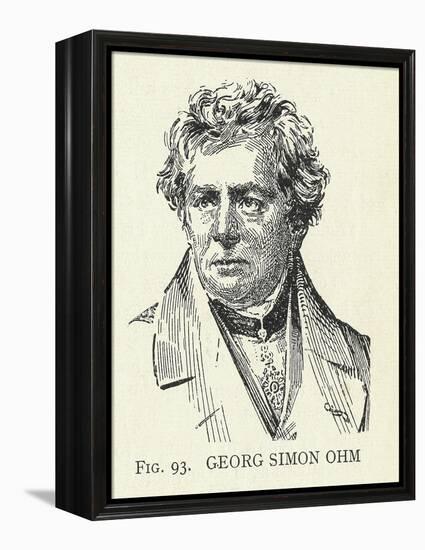 Georg Simon Ohm, German Physicist-Science, Industry and Business Library-Framed Premier Image Canvas