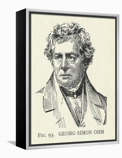 Georg Simon Ohm, German Physicist-Science, Industry and Business Library-Framed Premier Image Canvas