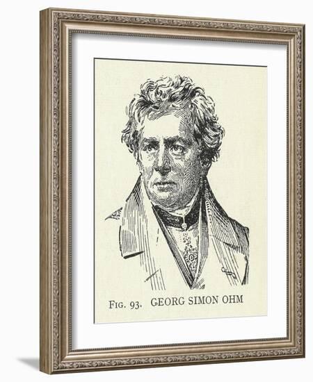 Georg Simon Ohm, German Physicist-Science, Industry and Business Library-Framed Photographic Print