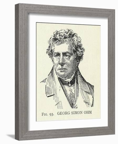 Georg Simon Ohm, German Physicist-Science, Industry and Business Library-Framed Photographic Print