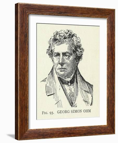 Georg Simon Ohm, German Physicist-Science, Industry and Business Library-Framed Photographic Print