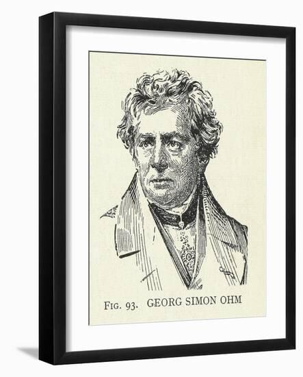 Georg Simon Ohm, German Physicist-Science, Industry and Business Library-Framed Photographic Print