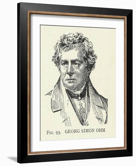 Georg Simon Ohm, German Physicist-Science, Industry and Business Library-Framed Photographic Print