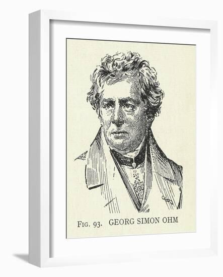 Georg Simon Ohm, German Physicist-Science, Industry and Business Library-Framed Photographic Print