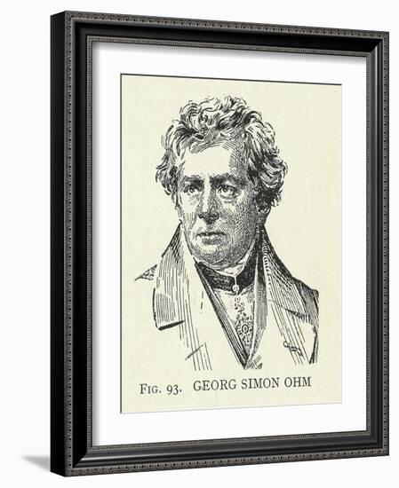 Georg Simon Ohm, German Physicist-Science, Industry and Business Library-Framed Photographic Print