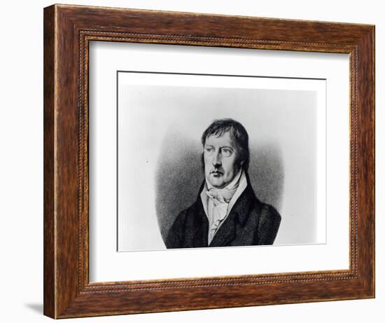 Georg Wilhelm Friedrich Hegel, Engraved by F.W Bollinger, C.1825-Johann Christian Xeller-Framed Giclee Print