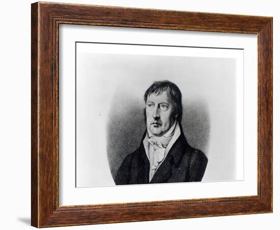 Georg Wilhelm Friedrich Hegel, Engraved by F.W Bollinger, C.1825-Johann Christian Xeller-Framed Giclee Print