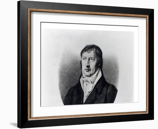 Georg Wilhelm Friedrich Hegel, Engraved by F.W Bollinger, C.1825-Johann Christian Xeller-Framed Giclee Print