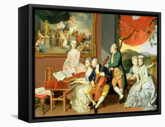 George, 3rd Earl Cowper, with the Family of Charles Gore, c.1775-Johann Zoffany-Framed Premier Image Canvas