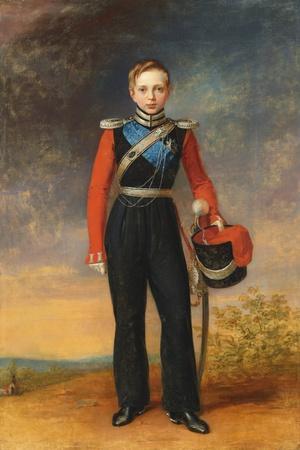 Portrait of Tsesarevich Alexander Nikolaevich in the Uniform of the