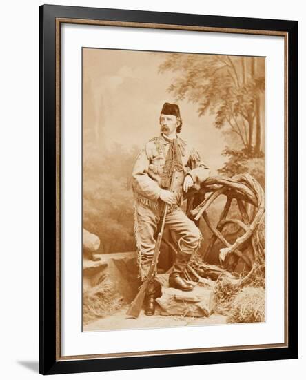 George Armstrong Custer To Lead Buffalo Hunt With Russian Duke-James Scholten-Framed Art Print