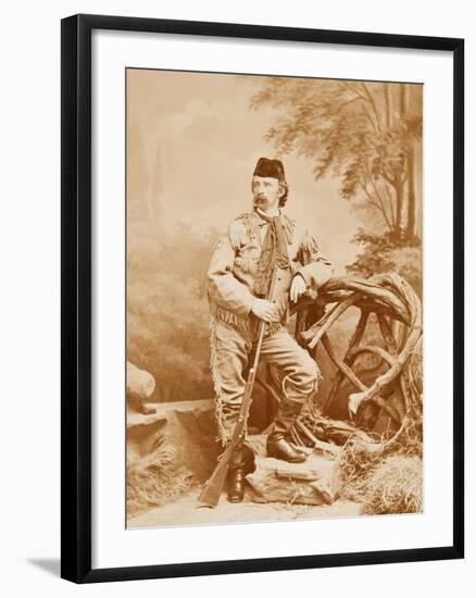 George Armstrong Custer To Lead Buffalo Hunt With Russian Duke-James Scholten-Framed Art Print