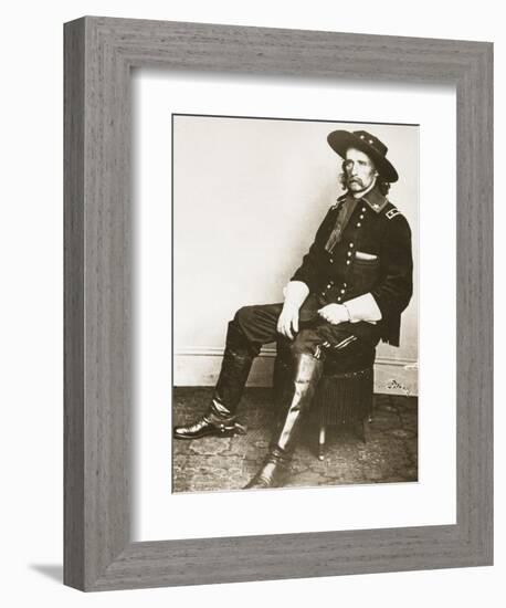 George Armstrong Custer-Mathew Brady-Framed Giclee Print