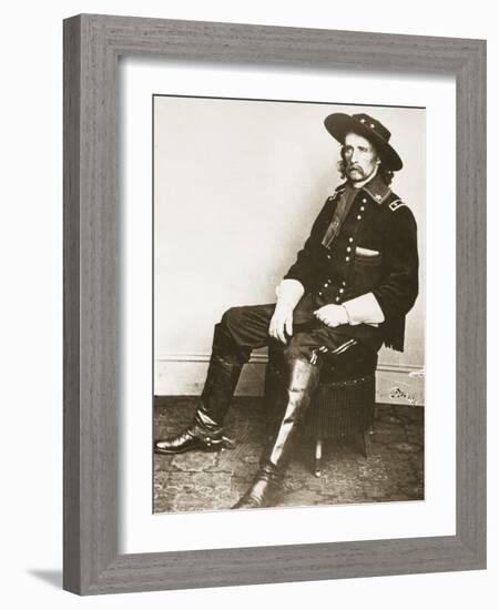 George Armstrong Custer-Mathew Brady-Framed Giclee Print