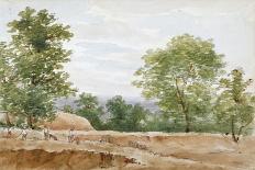 View from the Excavations of Highgate Tunnel, London, 1812-George Arnald-Giclee Print