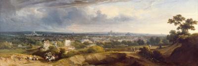 View of Paris from Montmartre, 1829 (Oil on Canvas)-George Arnald-Giclee Print