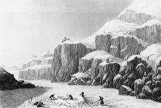Franklin's expedition landing in a storm,1821-George Back-Framed Giclee Print