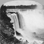 Les chutes du Niagara, au fond, vue de la ville-George Barker-Framed Giclee Print