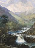 Romantic Landscape with Waterfall-George Beetholme-Premium Giclee Print