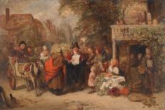 Market Day, 1856 (Oil on Panel)-George Bernard O'neill-Giclee Print