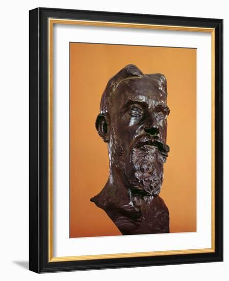 George Bernard Shaw, 1906 (Bronze)-Auguste Rodin-Framed Giclee Print