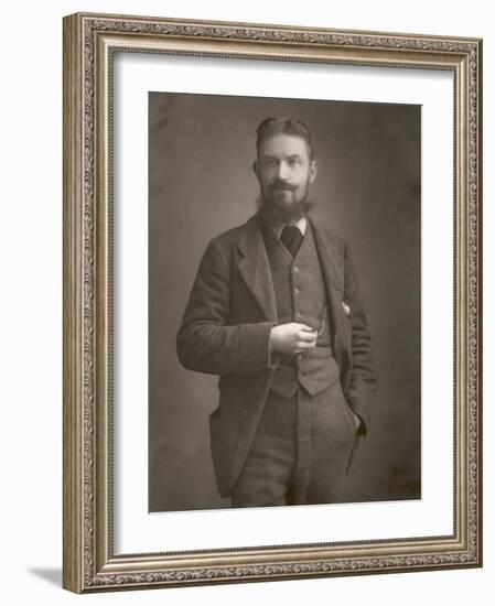 George Bernard Shaw Irish Writer Three Quarter Length Portrait-Downey-Framed Photographic Print