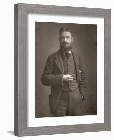 George Bernard Shaw Irish Writer Three Quarter Length Portrait-Downey-Framed Photographic Print