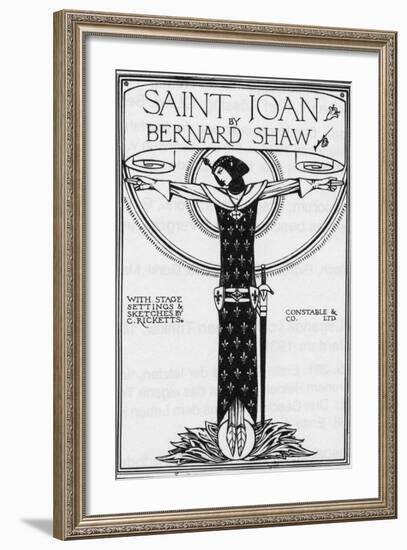 George Bernard Shaw, Saint Joan, 1924-null-Framed Giclee Print