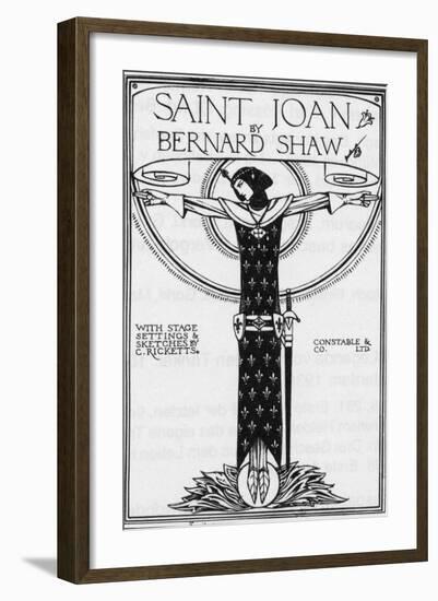 George Bernard Shaw, Saint Joan, 1924-null-Framed Giclee Print