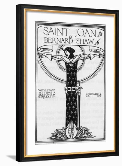 George Bernard Shaw, Saint Joan, 1924-null-Framed Giclee Print