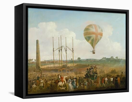 George Biggin's Ascent in Lunardi's Balloon, 1785-Julius Caesar Ibbetson-Framed Premier Image Canvas