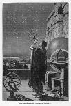Alexandria Observatory: an Astronomer Using a Pre- Telescopic Sighting Instrument-George Billerger-Mounted Art Print