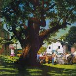 "Cookout," Country Gentleman Cover, August 1, 1950-George Bingham-Premier Image Canvas