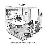 "It's time to split the Hosta funkia!" - New Yorker Cartoon-George Booth-Framed Premium Giclee Print