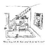 "The dog got locked in your car last night, Mr. Ferguson." - New Yorker Cartoon-George Booth-Premium Giclee Print