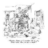 "Harmon was shaving and his stomach fell into the sink." - New Yorker Cartoon-George Booth-Premium Giclee Print