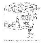 "Harmon was shaving and his stomach fell into the sink." - New Yorker Cartoon-George Booth-Premium Giclee Print