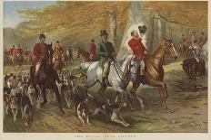 The Royal Stag Hounds, Hrh Prince of Wales and Lord Cork-George Bouverie Goddard-Giclee Print