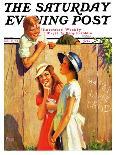"Slow, School Ahead," Saturday Evening Post Cover, September 5, 1925-George Brehm-Giclee Print