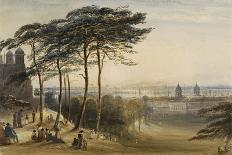 Greenwich from Observatory Hill, C.1850 (Watercolour)-George Bryant Campion-Premier Image Canvas