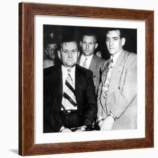 George 'Bugs' Moran and Virgil Summers, Booked at Dayton, Ohio, for $10,000 Holdup of Local Tavern-null-Framed Photo