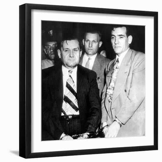 George 'Bugs' Moran and Virgil Summers, Booked at Dayton, Ohio, for $10,000 Holdup of Local Tavern-null-Framed Photo