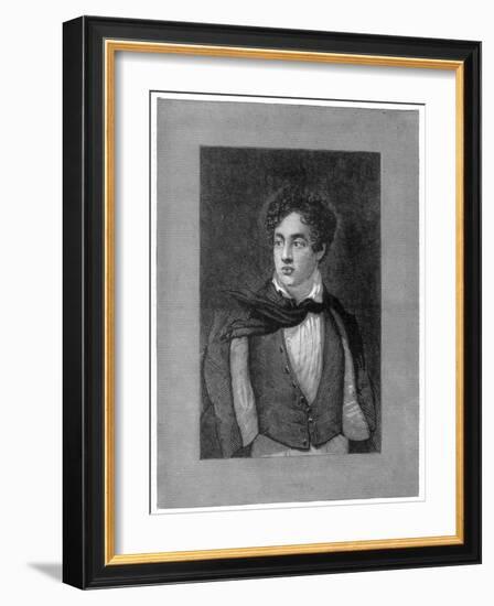 George Byron, 6th Baron Byron, British Poet-null-Framed Giclee Print